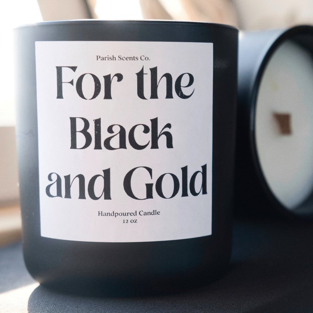 New Orleans Saints NFL Candle 12 oz. - For The Black and Gold